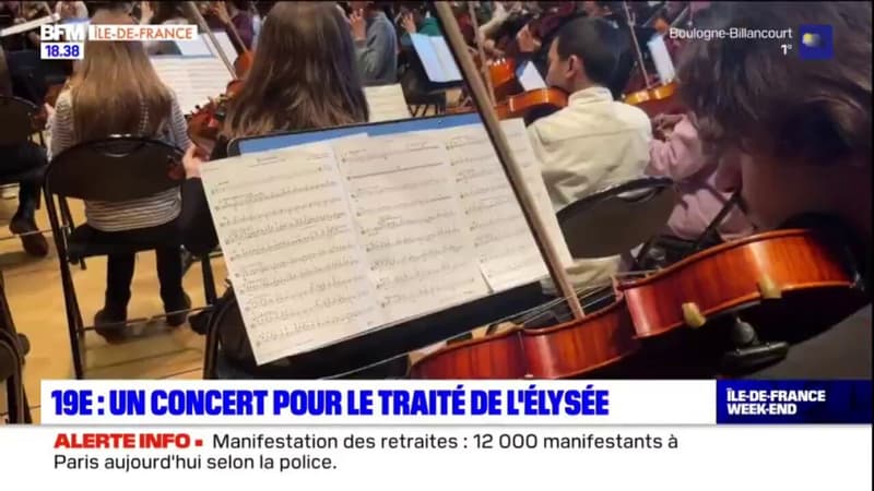 Un orchestre de 70 musiciens français et allemands célèbre les 70 ans du Traité de l'Élysée