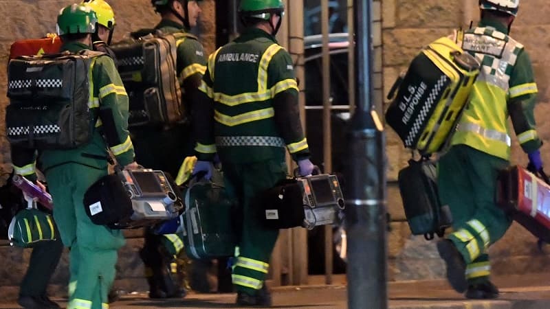 Les secouristes de Manchester