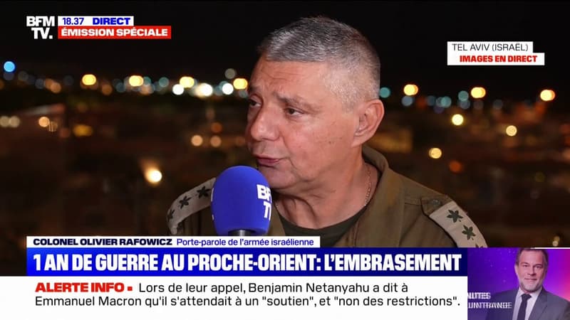 Olivier Rafowicz, porte-parole de l'armée israélienne: 