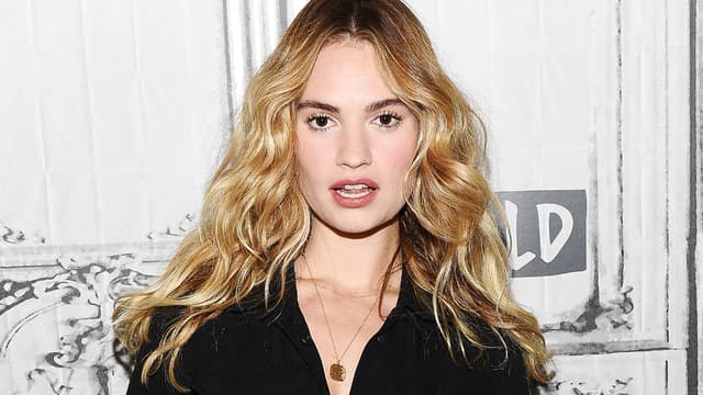 L'actrice Lily James à New York en 2018.