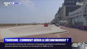 Dans la station balnéaire de Cabourg, le déconfinement et le retour des touristes en question