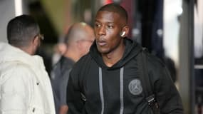 Nordi Mukiele, défenseur du PSG, à son arrivée à La Beaujoire, 17 février 2024