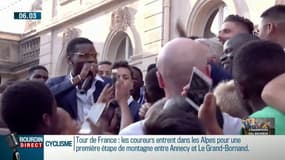 Blagues, chants... A l'Elysée, Paul Pogba a fait son show
