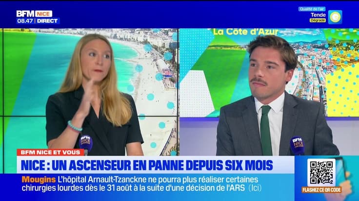 BFM Nice et vous : Patricia, 72 ans, l'ascenseur de sa résidence est en panne depuis 6 mois
