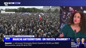 Marche contre l'antisémitisme: "C'est un succès immense, maintenant il faut passer aux actes", pour Galina Elbaz (vice-présidente de la LICRA)