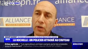 Attaque au couteau au commissariat de la Rochelle: "On a évité le drame parce que le collègue a parfaitement réagi", indique Benoît Barret (Alliance police nationale)