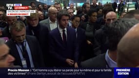 Le Premier ministre Gabriel Attal vient d'arriver au Salon de l'agriculture