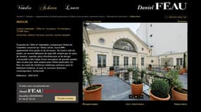 L'annonce de vente de l'Hôtel de Chambon
