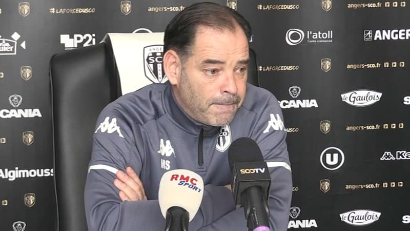 Stéphane Moulin en conférence de presse, à Angers le 15 janvier 2021