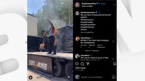 Mike Massa, cascadeur et doublure de Harrison Ford dans "Indiana Jones et le cadran du destin" s'est immolé par le feu lors d'une manifestation à Atlanta lundi 25 juillet 2023 dans le cadre de la grève des acteurs et scénaristes aux États-Unis.