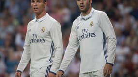 Cristiano Ronaldo et Alvaro Morata sous les couleurs du Real Madrid