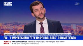 "On a l'impression d'être un peu baladés": Jean-Philippe Tanguy (RN) estime qu'"il y a un doute sur l'utilité" d'une nouvelle réunion à Matignon sur le budget