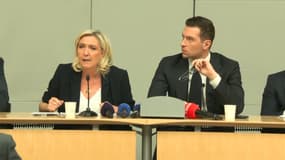 Marine Le Pen et Jordan Bardella en réunion de groupe RN ce mardi 1er avril 2025 à l'Assemblée nationale