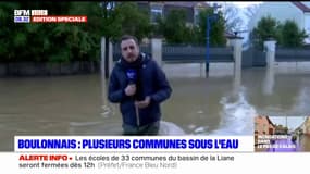Crues dans le Pas-de-Calais: la municipalité de Saint-Étienne-au-Mont vient en aide aux habitants d'une rue complètement inondée
