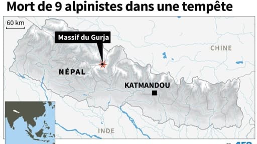 Des alpinistes meurent au Népal
