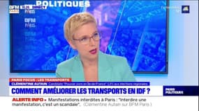 Régionales: Clémentine Autain (LFI) fait de la modernisation des transports une "priorité"