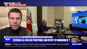Oleksi Gonrachenko, député ukrainien, sur le cessez-le-feu russe: "Ne faisons pas le jeu de Poutine"