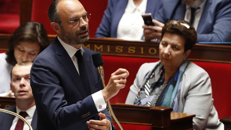 Edouard Philippe, le Premier ministre devant l'Assemblée nationale.