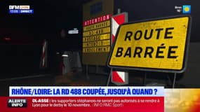 Intempéries: la RD488 fermée depuis onze jours en raison d'un risque d'éboulement