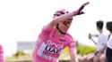 Tadej Pogacar en rose lors de la dernière étape du Giro 2024