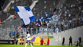 Les supporters d'Auxerre en déplacement à Toulouse, le 1er décembre 2024.