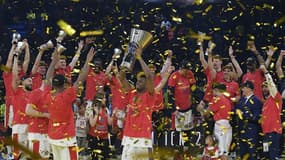 Le CSKA Moscou après son 8e sacre européen, le 19 mai 2019