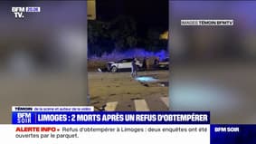 Deux morts après un prétendu refus d'obtempérer à Limoges : "C'était un choc si violent"dit ce témoin