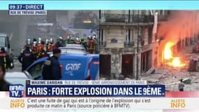 Forte explosion dans le 9e à Paris: un témoin raconte la scène