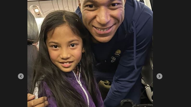 La fille d'Alphonse Areola avec Kylian Mbappé