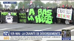 A Paris, 1.200 personnes cagoulées prennent part à la manifestation