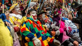 Des fêtards au carnaval de Dunkerque.