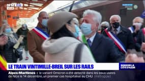 Tempête Alex: le train Vintimille-Breil-sur-Roya de nouveau sur les rails