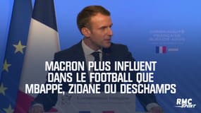 Macron plus influent dans le football que Mbappé, Zidane ou Deschamps