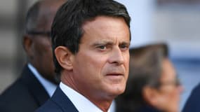 L'ancien Premier ministre Manuel Valls à Paris le 30 septembre 2019 pour les funérailles de Jacques Chirac