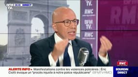 "Qu'est-ce qu'on veut? Une société où il n'y ait plus de police?" interroge Eric Ciotti