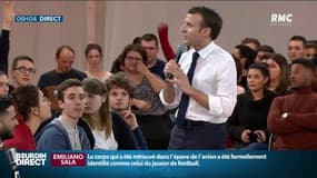 "Vous m'avez rendu formidablement fier!": Emmanuel Macron "en extase" face aux jeunes lors d'un débat