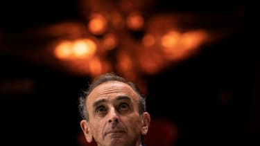 Eric Zemmour lors d'un débat sur l'Europe à Paris, le 25 avril 2019