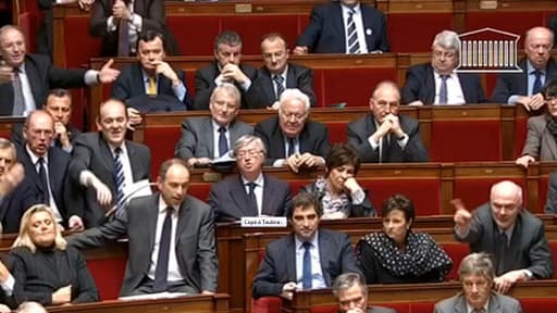 Les rangs des députés UMP dans l'hémicycle de l'Assemblée nationale, en février 2013.
