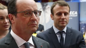 François Hollande et Emmanuel Macron à l'Elysée, le 23 mai 2016.