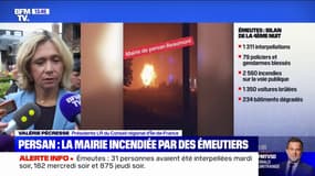"La région va mettre 20 millions d'euros sur la table de façon à reconstruire immédiatement ce qui a été détruit": Valérie Pécresse réagit aux émeutes en Île-de-France