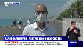 Covid-19: nouvelles restrictions dans les Alpes-Maritimes, dont le retour du port du masque dans certaines zones