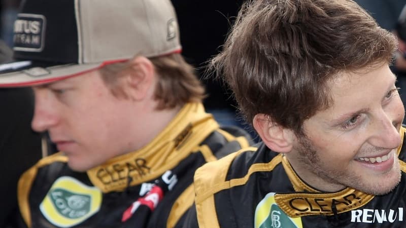 Kimi Räikkönen et Romain Grosjean