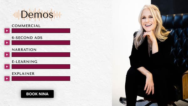 Nina Rolle, la voix officielle d'Alexa dans sa version anglophone Nina Rolle, la voix officielle d'Alexa dans sa version anglophone