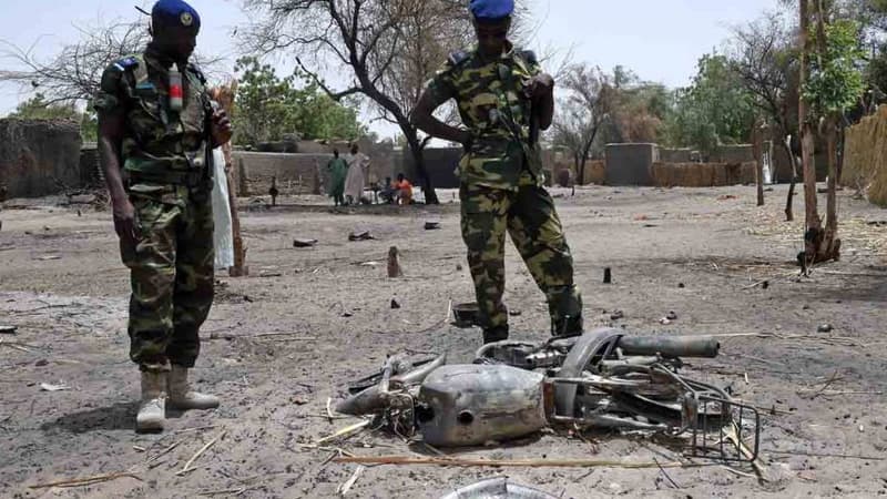 Des soldats tchadiens lors d'une opération près du lac Tchad (février 2015, illustration)