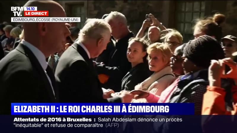 Royaume-Uni: Charles III et la reine consort Camilla saluent la foule à Edimbourg