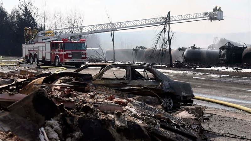 L'incertitude demeurait lundi sur le sort d'une quarantaine de personnes, après le déraillement puis l'explosion samedi en pleine ville d'un train transportant du pétrole brut à Lac-Mégantic, au Québec. Le bilan provisoire est de cinq morts, mais il pourr