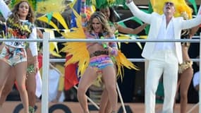 Pittbull, Claudia Leitte et Jennifer Lopez, les interprètes de l'hymne officiel du Mondial 2014.