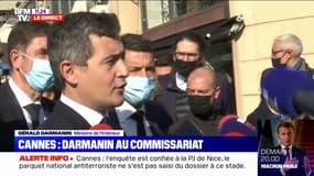 Cannes: d'après Gérald Darmanin, le policier visé est "extrêmement choqué psychologiquement"