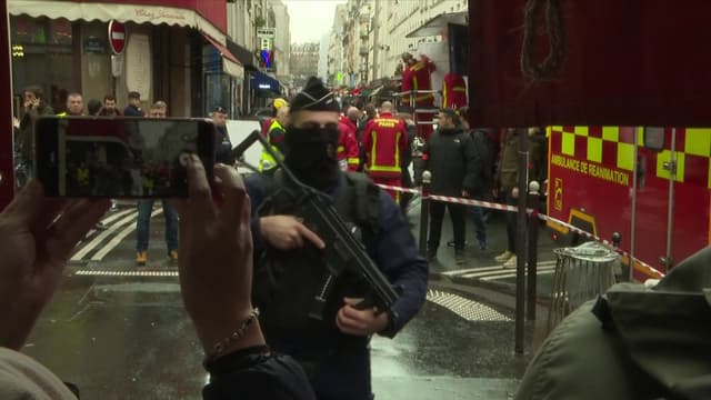 Des coups de feu ont été tirés rue d'Enghien, à Paris, le 23 décembre 2022.