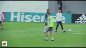 Équipe de France : Mbappé quitte l'entraînement, touché à la cheville par Rami